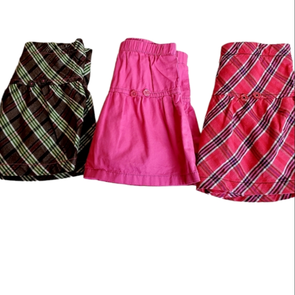 Faded Glory Girls set of 3 skorts size 4